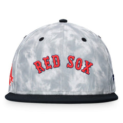Boston Red Sox Fanatics Smoke Dye Fitted Hat - Black/White Hats