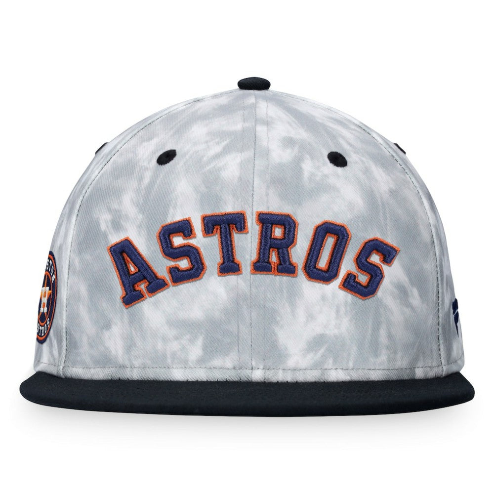 Houston Astros Fanatics Smoke Dye Fitted Hat - Black/White Hats