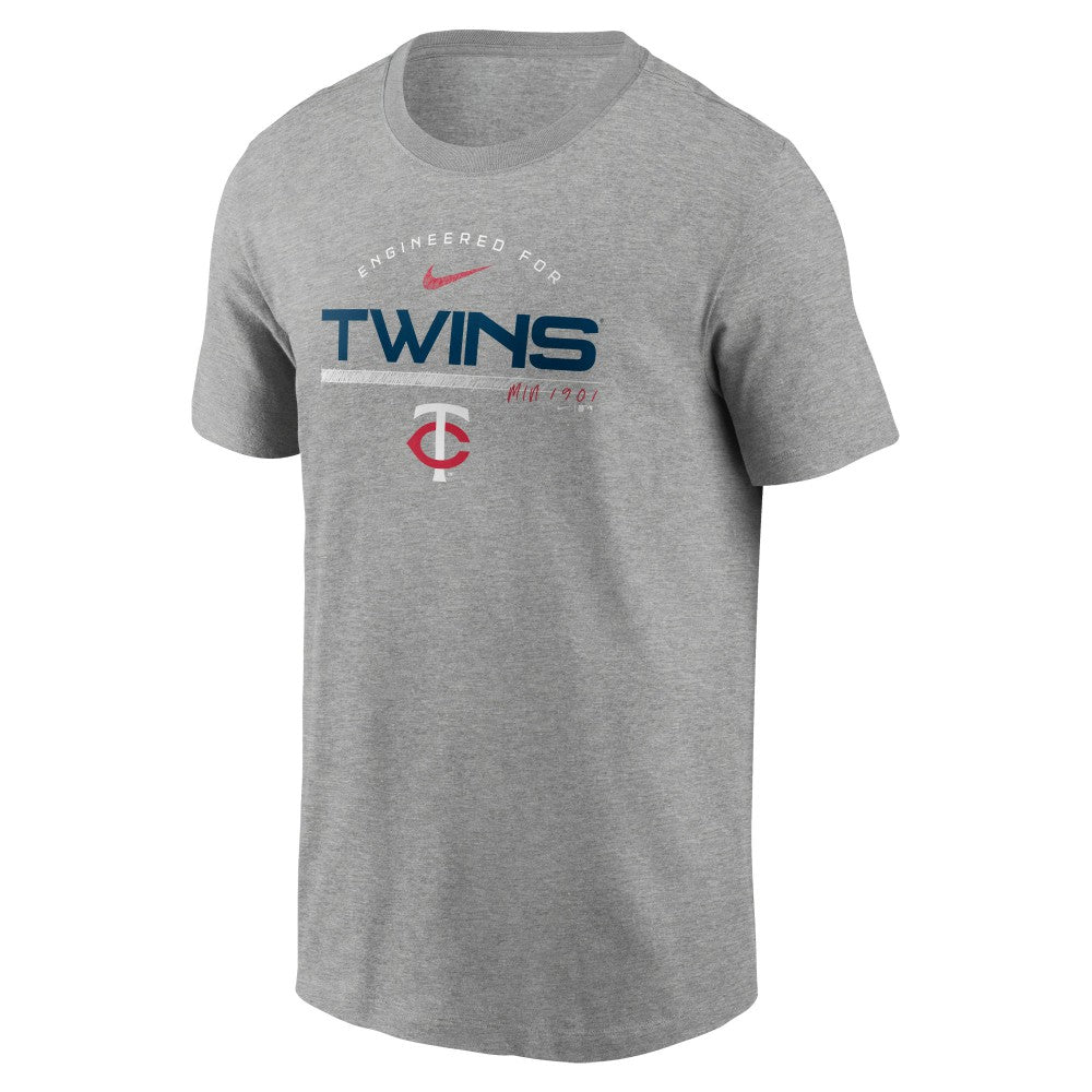 Minnesota Twins Nike Team Engineered Performance T-Shirt - Heather Gray T-shirts