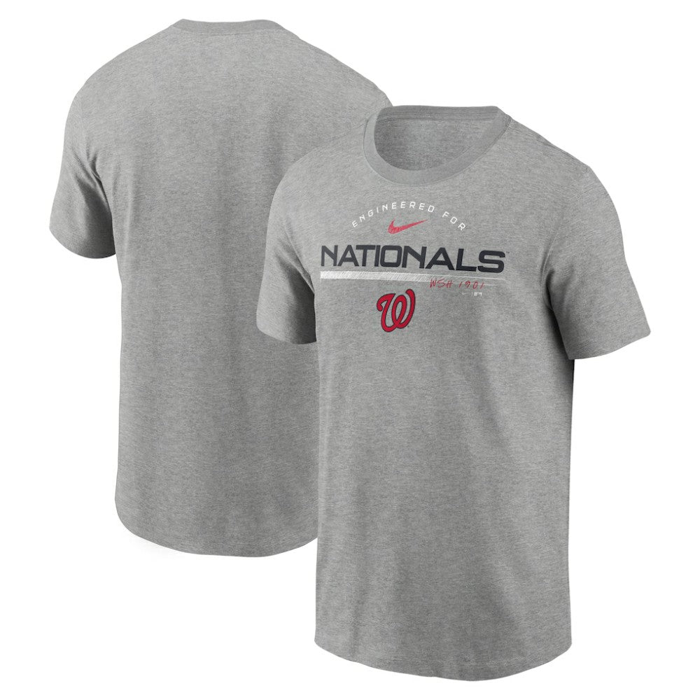 Washington Nationals Nike Team Engineered Performance T-Shirt - Heather Gray T-shirts