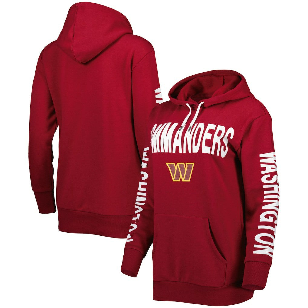 Washington Commanders G-III 4Her by Carl Banks Women's Extra Point Pullover Hoodie - Burgundy Hoodies