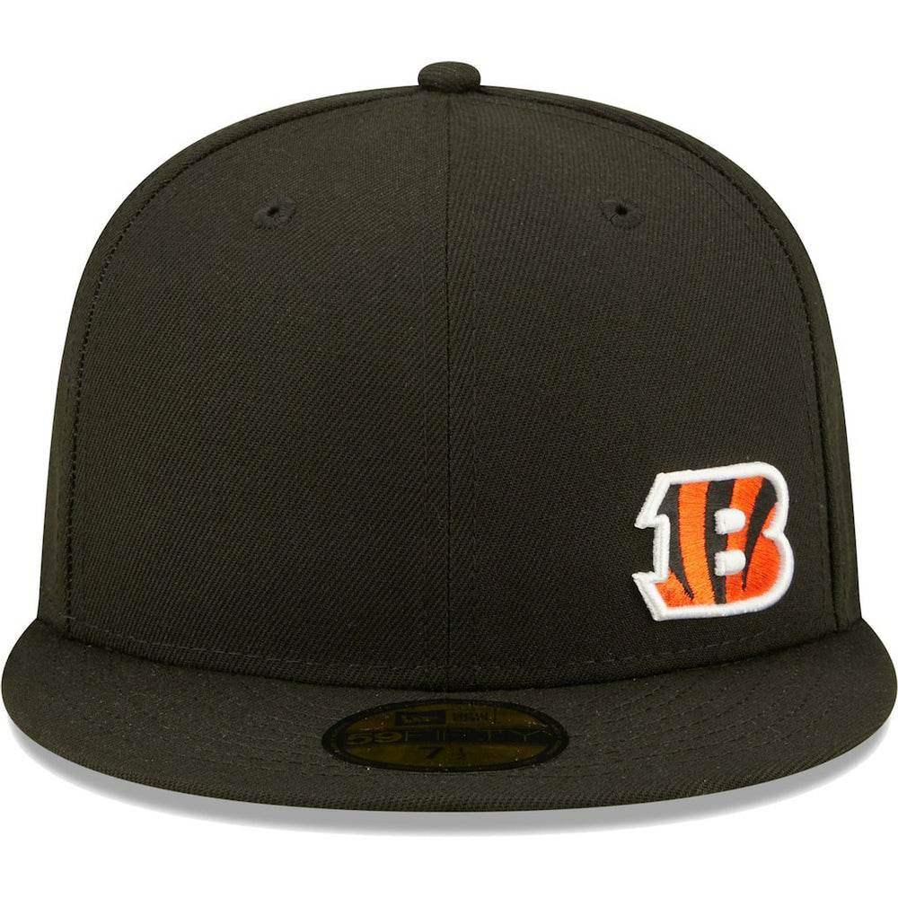 Cincinnati Bengals New Era Flawless 59FIFTY Fitted Hat - Black Hats