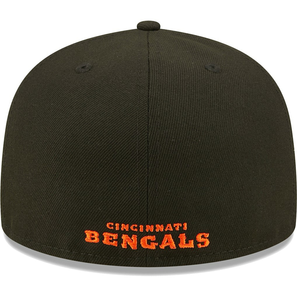 Cincinnati Bengals New Era Flawless 59FIFTY Fitted Hat - Black Hats
