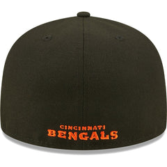 Cincinnati Bengals New Era Flawless 59FIFTY Fitted Hat - Black Hats