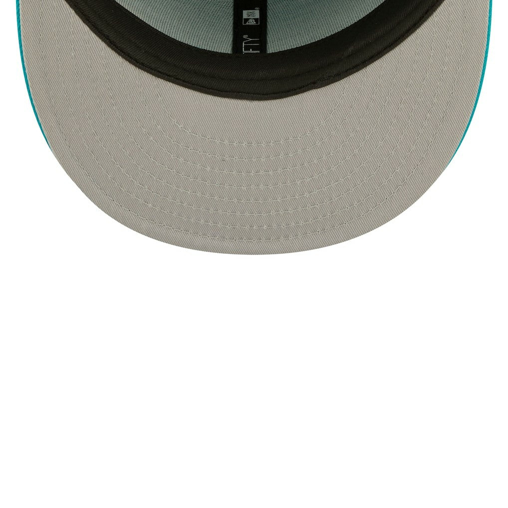 Miami Dolphins New Era Flawless 59FIFTY Fitted Hat - Aqua Hats