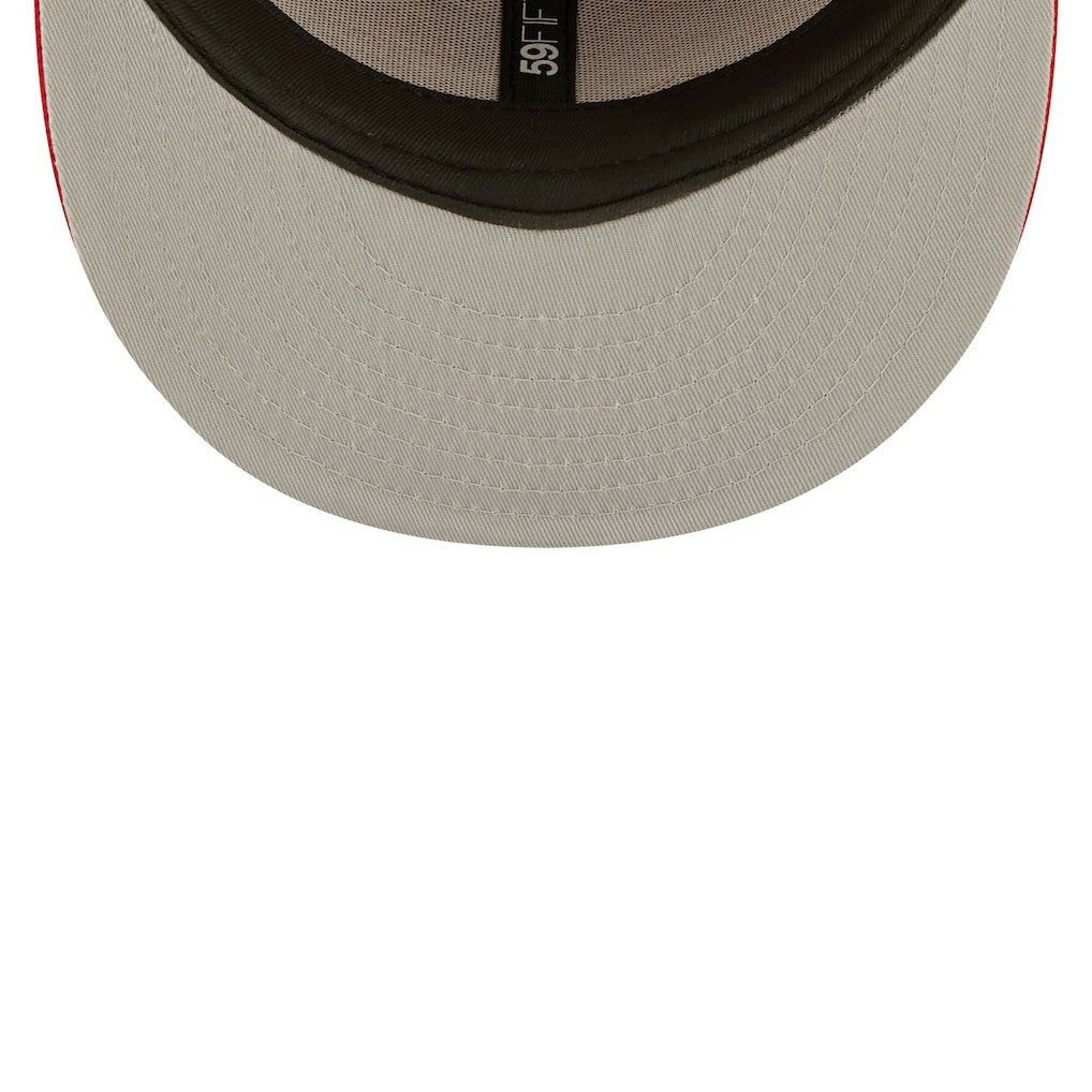 San Francisco 49ers New Era Flawless 59FIFTY Fitted Hat - Scarlet Hats