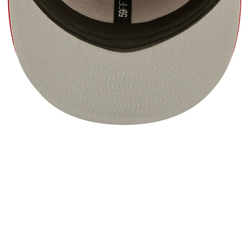 San Francisco 49ers New Era Flawless 59FIFTY Fitted Hat - Scarlet Hats