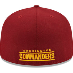 Washington Commanders New Era Flawless 59FIFTY Fitted Hat - Burgundy Hats