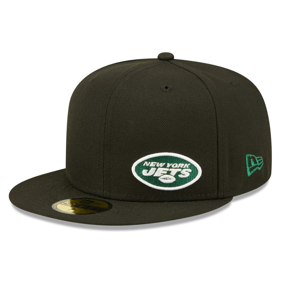 New York Jets New Era Flawless 59FIFTY Fitted Hat - Black Hats