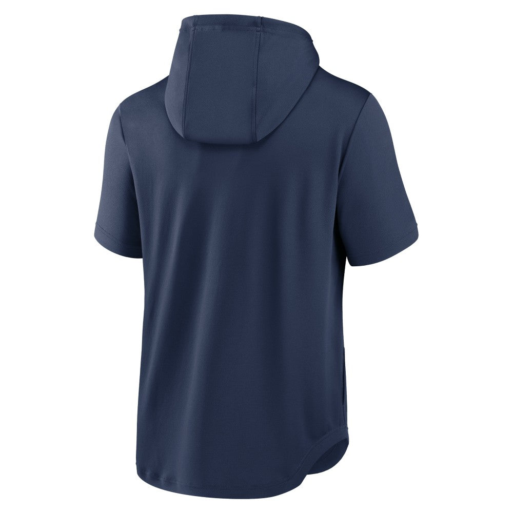 Cleveland Guardians Nike Springer Short Sleeve Team Pullover Hoodie - Navy Hoodies