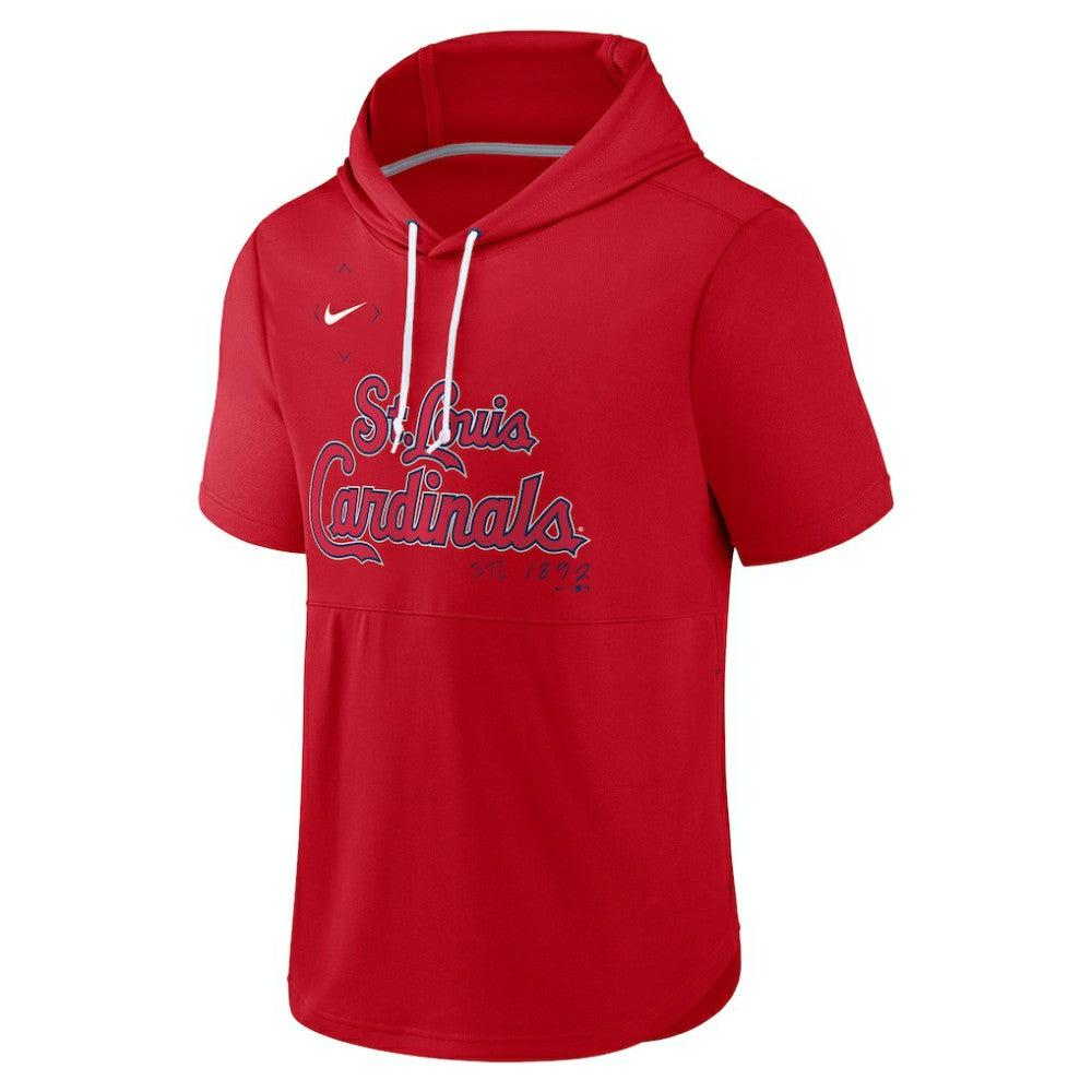 St. Louis Cardinals Nike Springer Short Sleeve Team Pullover Hoodie - Red Hoodies