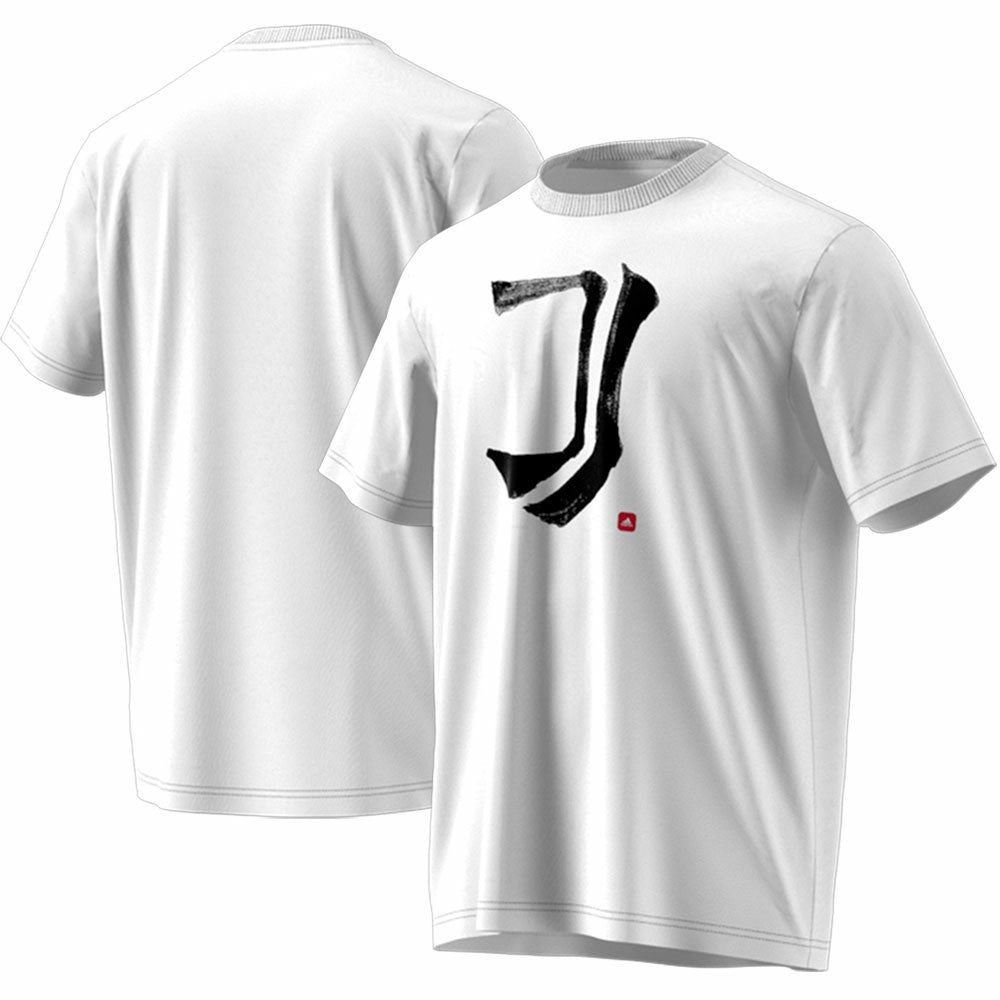 Juventus Chinese Calligraphy T-Shirt White - Adidas on sale
