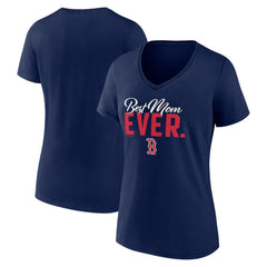 Boston Red Sox Fanatics Women's Mother's Day V-Neck T-Shirt - Navy T-shirts