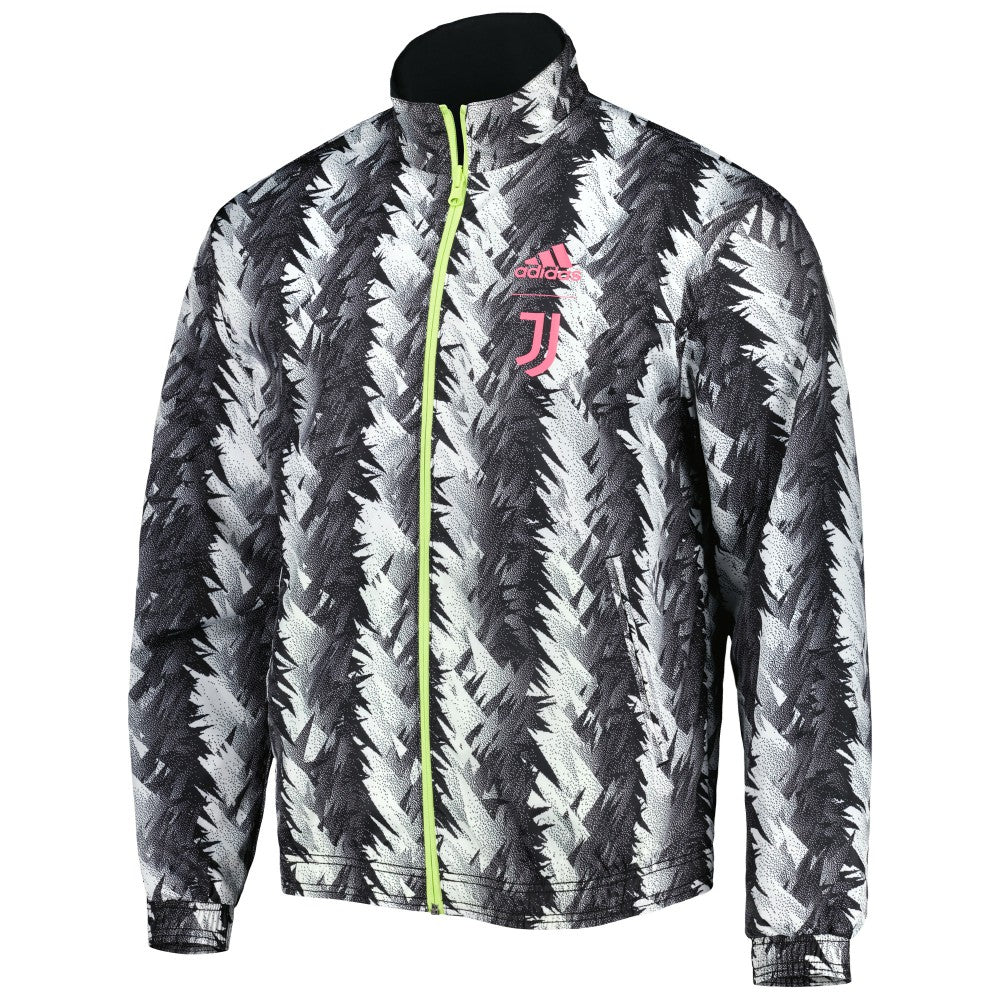 Juventus 2022/23 On-Field Team Logo Anthem Reversible Full-Zip Jacket Black - Adidas on sale