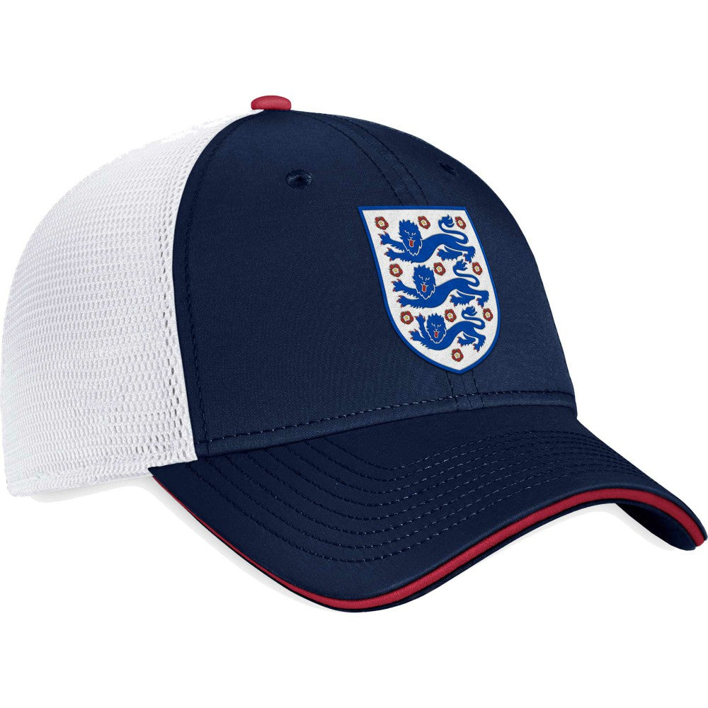 England National Team Trucker Snapback Hat Navy/White - Fanatics