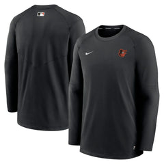 Baltimore Orioles Nike Authentic Collection Logo Performance Long Sleeve T-Shirt - Black T-shirts