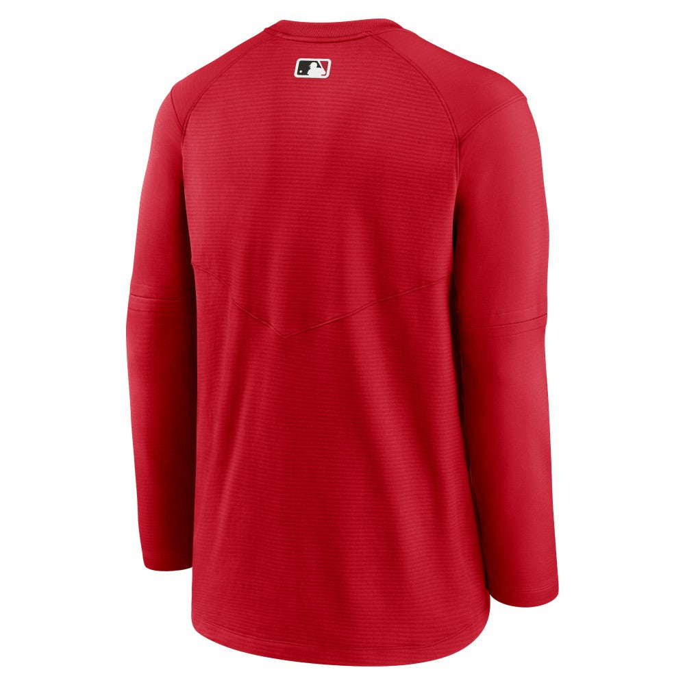 Cincinnati Reds Nike Authentic Collection Logo Performance Long Sleeve T-Shirt - Red T-shirts