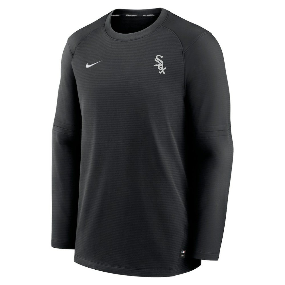 Chicago White Sox Nike Authentic Collection Logo Performance Long Sleeve T-Shirt - Black T-shirts