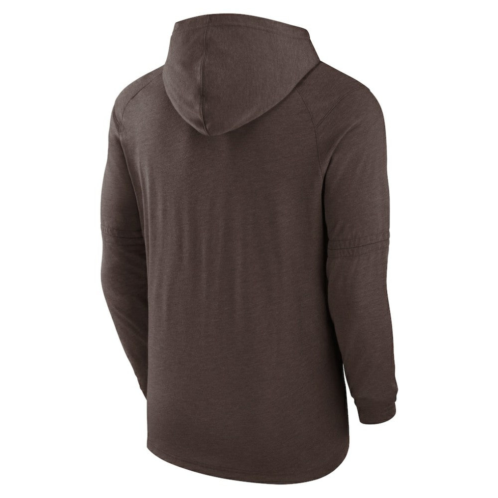 San Diego Padres Nike Authentic Collection Lightweight Dri-FIT Hooded Pullover - Brown Pullover