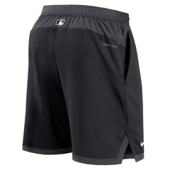 Colorado Rockies Nike Authentic Collection Flex Vent Performance Shorts - Black Shorts