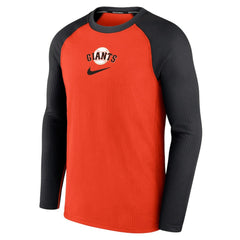 San Francisco Giants Nike Authentic Collection Game Raglan Performance Long Sleeve T-Shirt - Orange T-shirts
