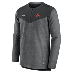 Baltimore Orioles Nike Authentic Collection Game Time Performance Half-Zip Top - Black Tops