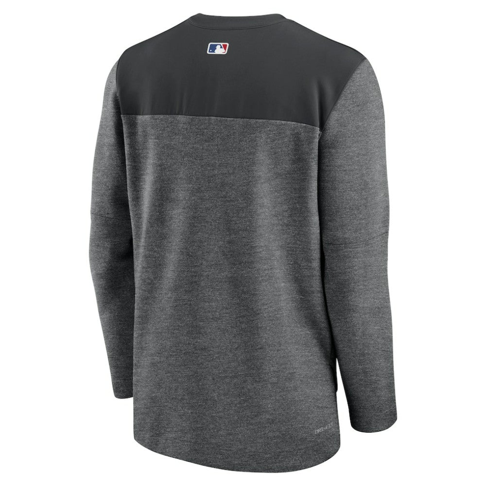 Colorado Rockies Nike Authentic Collection Game Time Performance Half-Zip Top - Black Tops