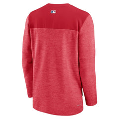 Washington Nationals Nike Authentic Collection Game Time Performance Half-Zip Top - Red Tops