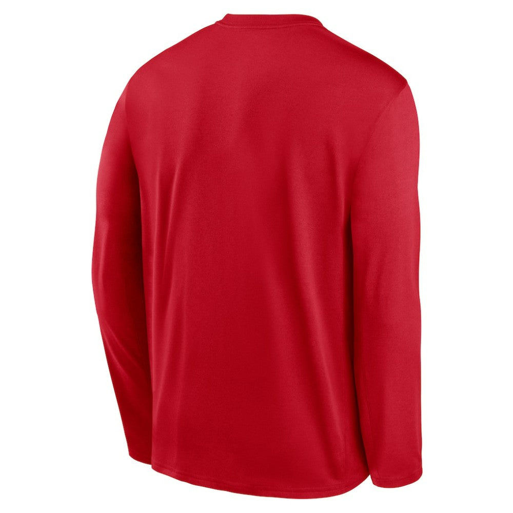 Los Angeles Angels Nike Authentic Collection Team Logo Legend Performance Long Sleeve T-Shirt - Red T-shirts