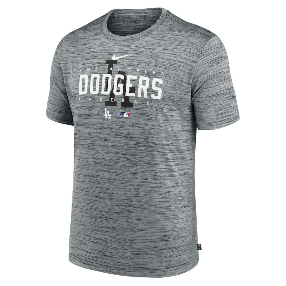 Los Angeles Dodgers Nike Authentic Collection Velocity Performance Practice T-Shirt - Heather Gray T-shirts