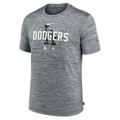 Los Angeles Dodgers Nike Authentic Collection Velocity Performance Practice T-Shirt - Heather Gray T-shirts