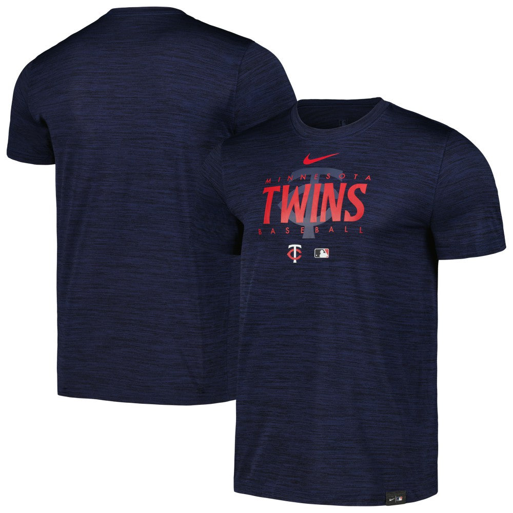 Minnesota Twins Nike Authentic Collection Velocity Performance Practice T-Shirt - Navy T-shirts