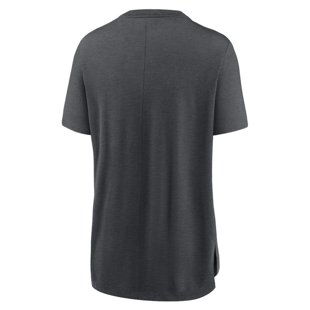 San Francisco Giants Nike Women's Authentic Collection Early Work Tri-Blend T-Shirt - Heather Charcoal T-shirts