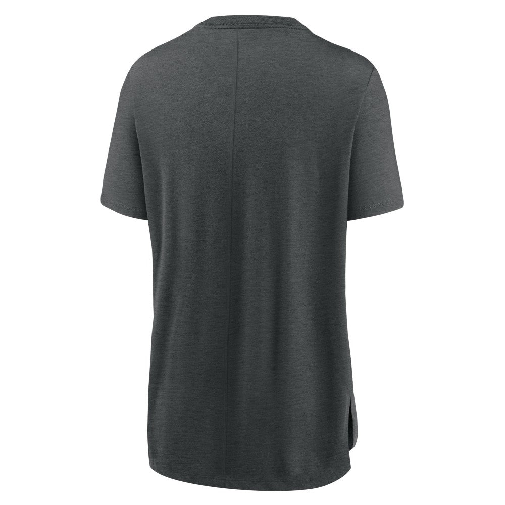 Kansas City Royals Nike Women's Authentic Collection Early Work Tri-Blend T-Shirt - Heather Charcoal T-shirts