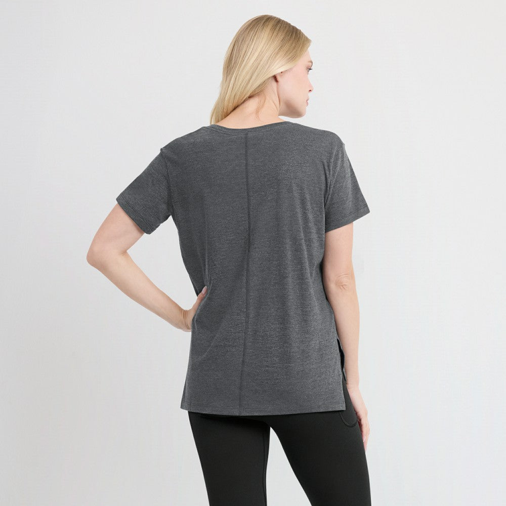 Minnesota Twins Nike Women's Authentic Collection Early Work Tri-Blend T-Shirt - Heather Charcoal T-shirts