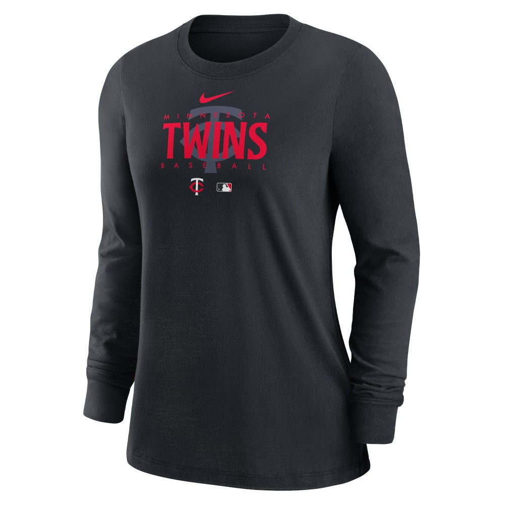 Minnesota Twins Nike Women's Authentic Collection Legend Performance Long Sleeve T-Shirt - T-shirts
