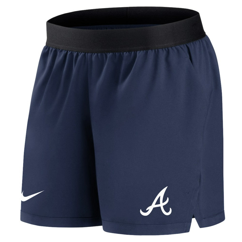 Atlanta Braves Nike Women's Authentic Collection Team Performance Shorts - Navy Shorts
