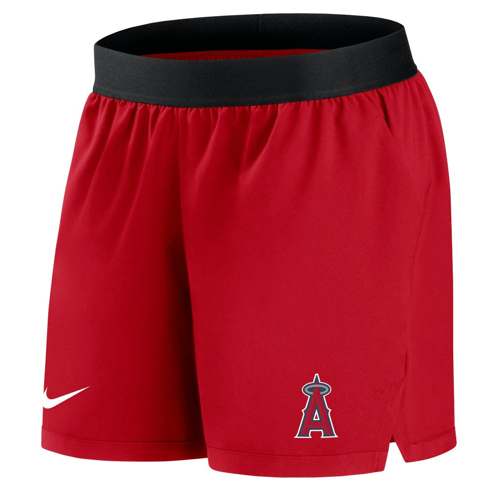 Los Angeles Angels Nike Women's Authentic Collection Team Performance Shorts - Red Shorts