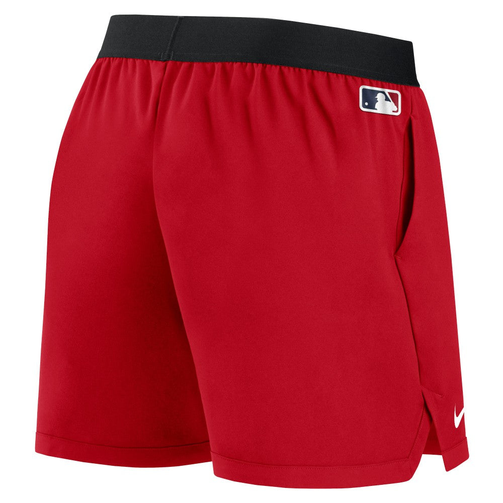Los Angeles Angels Nike Women's Authentic Collection Team Performance Shorts - Red Shorts