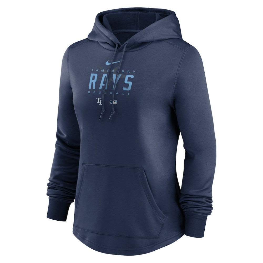 Tampa Bay Rays Nike Women's Authentic Collection Pregame Performance Pullover Hoodie - Navy Hoodies