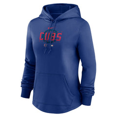 Chicago Cubs Nike Women's Authentic Collection Pregame Performance Pullover Hoodie - Royal Hoodies