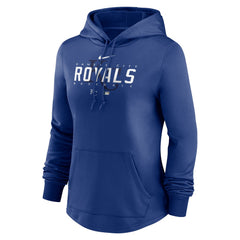 Kansas City Royals Nike Women's Authentic Collection Pregame Performance Pullover Hoodie - Royal Hoodies