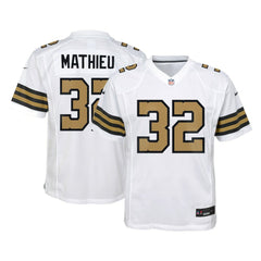 Tyrann Mathieu New Orleans Saints Youth Game Jersey - White Jerseys