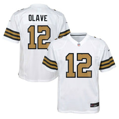 Chris Olave New Orleans Saints Youth Game Jersey - White Jerseys