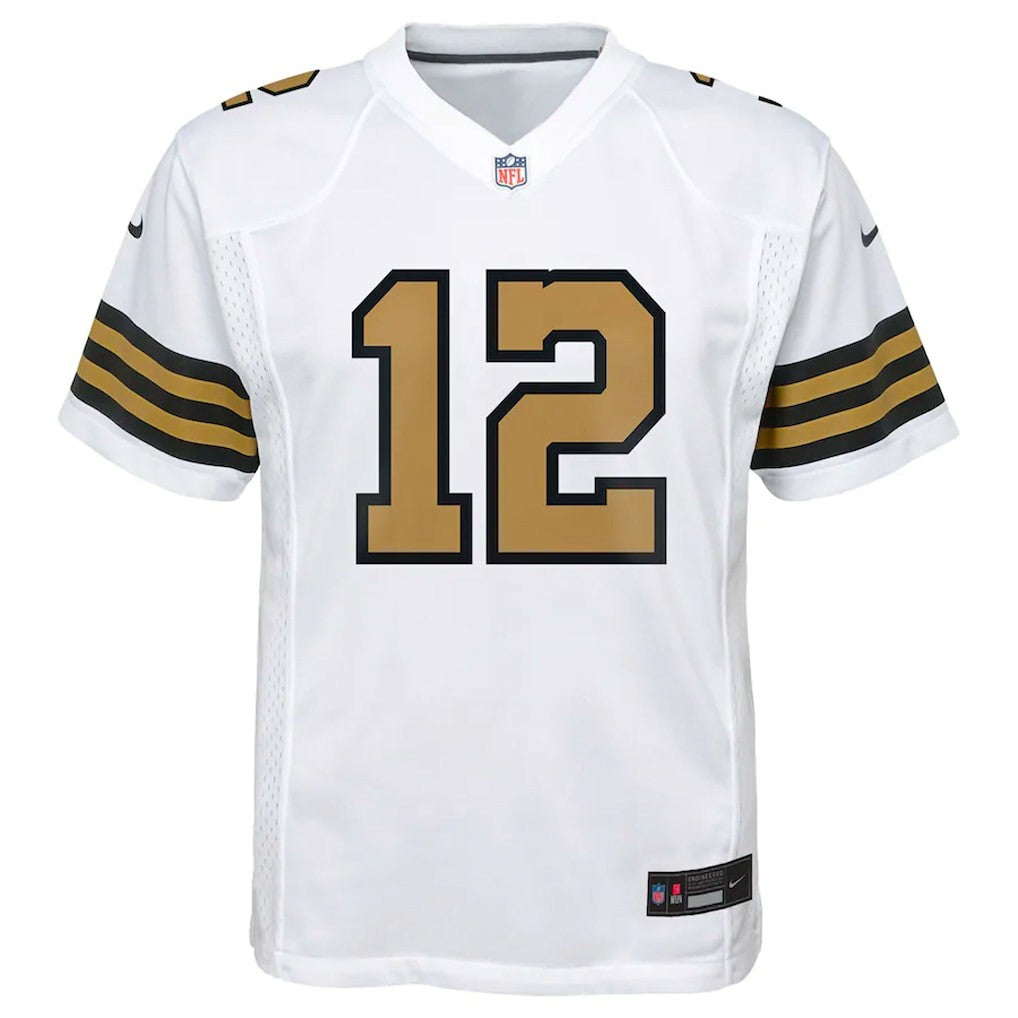 Chris Olave New Orleans Saints Youth Game Jersey - White Jerseys