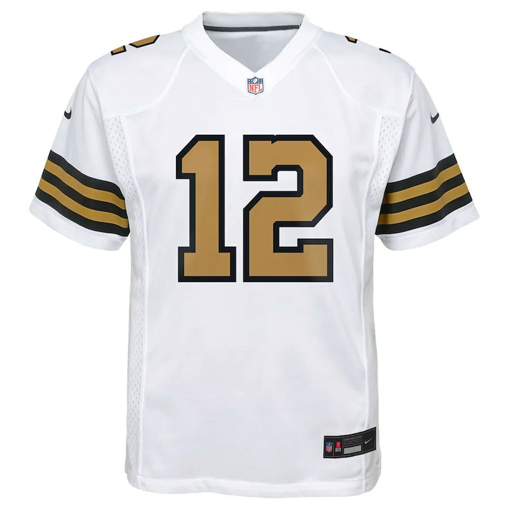 Chris Olave New Orleans Saints Youth Game Jersey - White Jerseys
