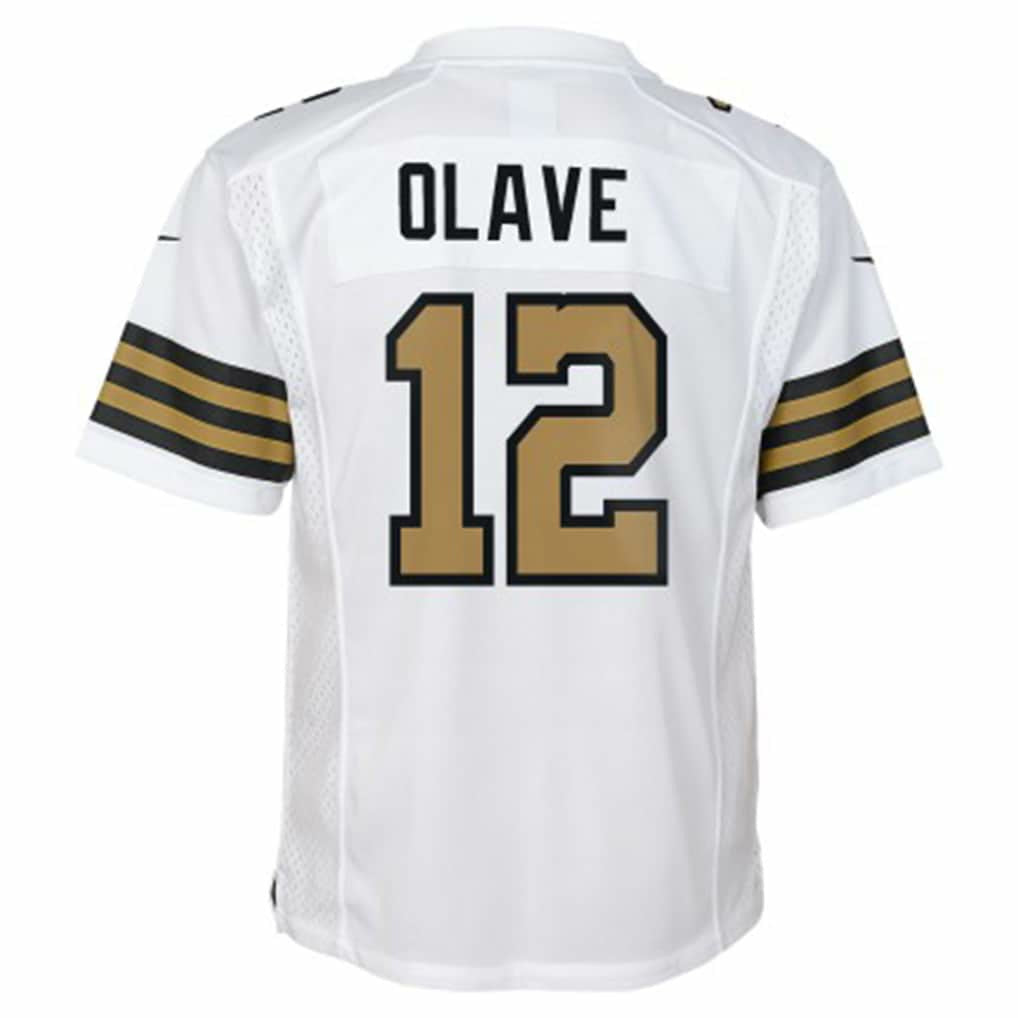 Chris Olave New Orleans Saints Youth Game Jersey - White Jerseys