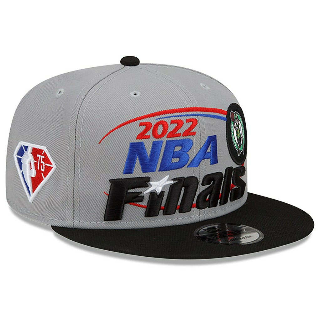 Boston Celtics 2022 Eastern Conference Champions Locker Room 9FIFTY Snapback Adjustable Hat Gray/Black - New Era