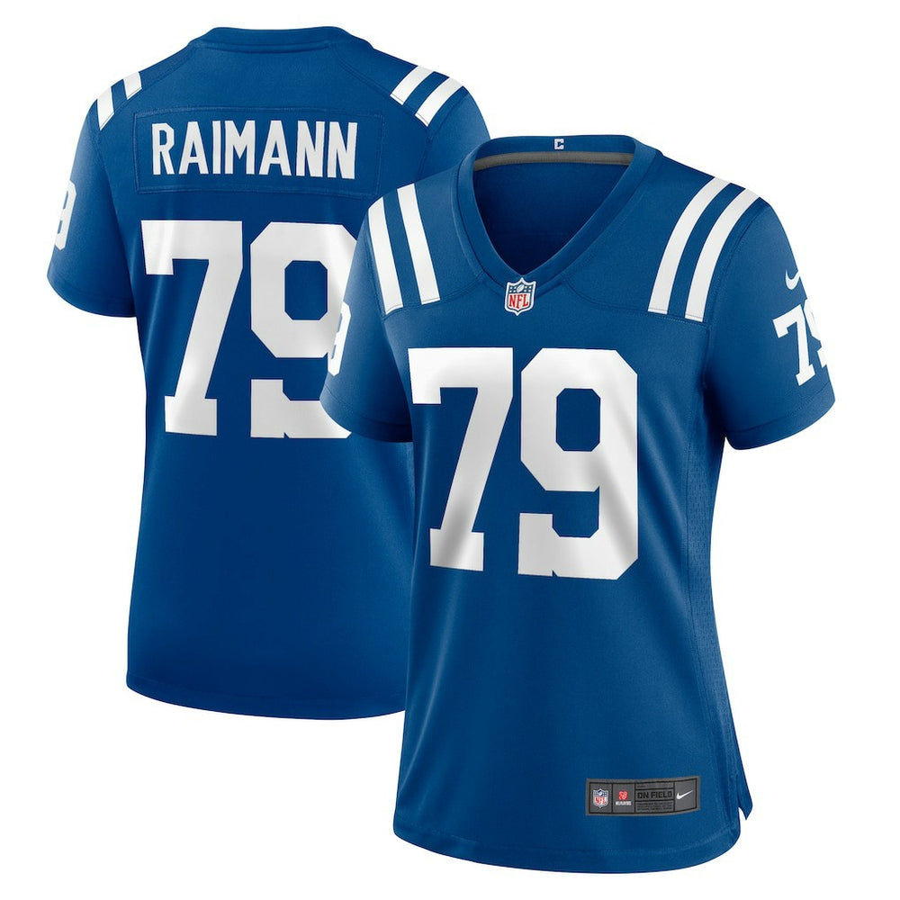 Bernhard Raimann Indianapolis Colts Women's Player Game Jersey - Royal Jerseys