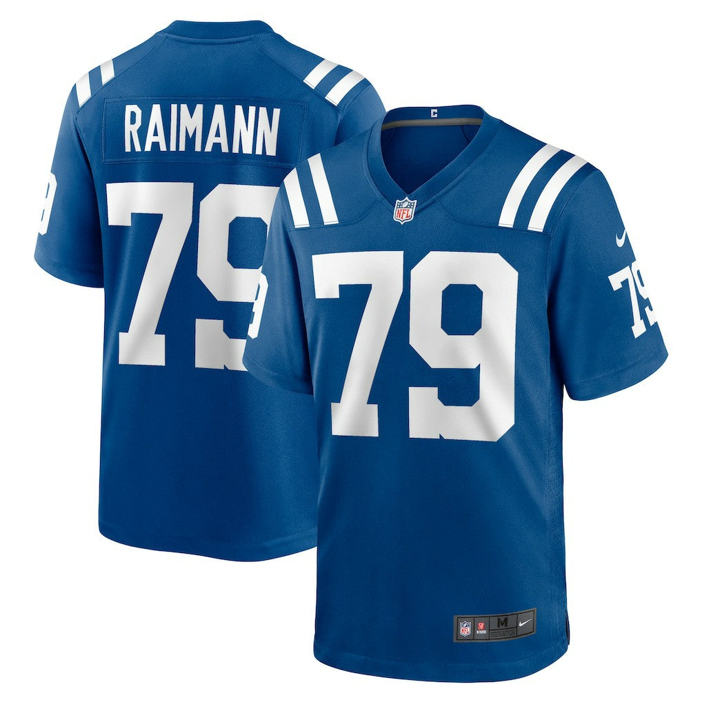 Bernhard Raimann Indianapolis Colts Player Game Jersey - Royal Jerseys